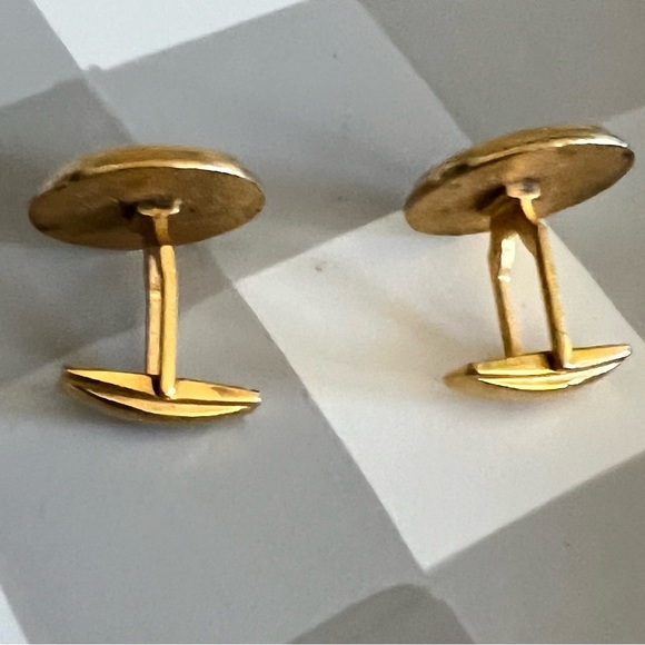 Vintage Enamel Cuff Links - Picture 5 of 6